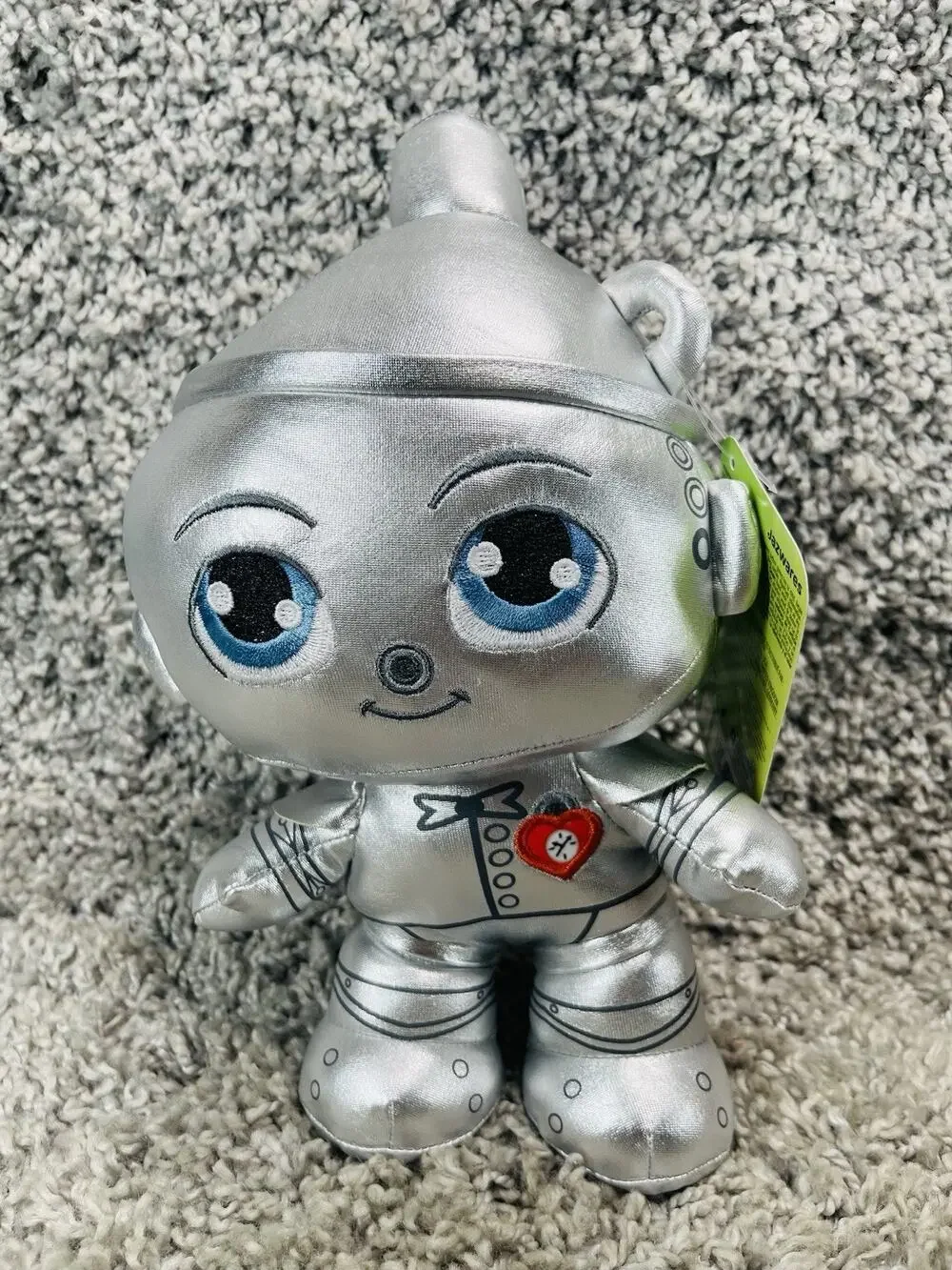 Wizard Of Oz Tin Man 8 Inch Plush Toy Silver 2025 Warner Bros New Tags